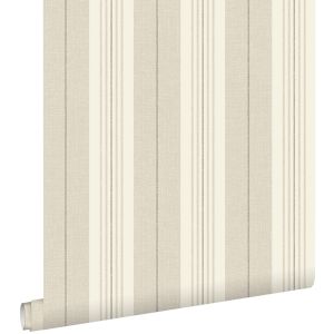 Estahome papel de parede riscas castanho 53 cm x 10.05 m