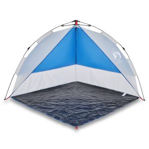 Tenda praia libertação rápida impermeável azul ciano