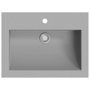 Lavatório de granito 600x450x120 mm cinzento