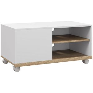 Móvel de tv 80x45x39,5 cm color blanco Homcom