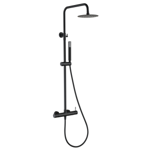 Conjunto de duche monocomando genova preto mate [ imex® ]