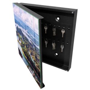Caixa para chaves decorativa 30x30x5, abertura à esquerda tulup