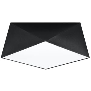 Lámpara de techo hexa 2 negro cloruro de polivinilo 35x15x35cm