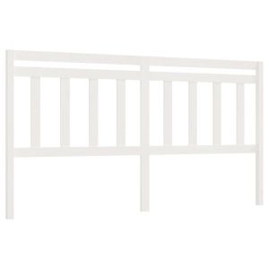 vidaXL cabecero de cama madera maciza de pino blanco 206x4x100 cm