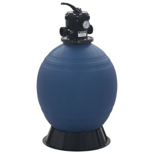 Filtro de areia para piscina vidaxl com válvula de 6 posições, azul, 560 mm