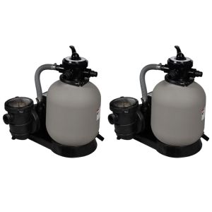 Bombas para filtro de areia vidaxl, pacote com 2, 600 w, 17.000 l/h