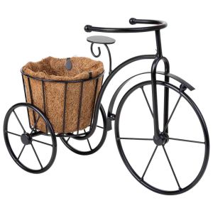 Suporte vasinho bicicleta preto, 40x15x29 cm