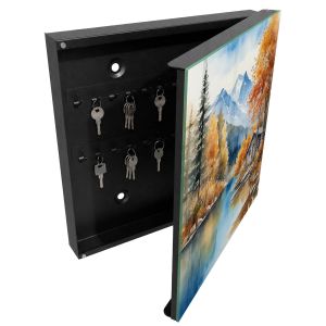 Caixa para guardar chaves decorativa 30x30x5, abertura à direita tulup