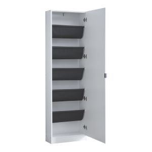 Sapateira ylitornio com 4 pés para 8 pares 92x100x19 cm - branco [en.casa]