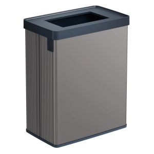 Curver verto lixeira de reciclagem 54l 43,5x26,5x54,7cm cinza pérola.