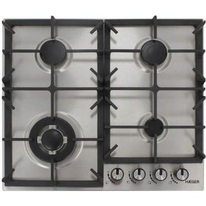 Placa de cozimento a gás - hAEGer - pg-4gi.005a - 4 queimadores + 1 wok - 6