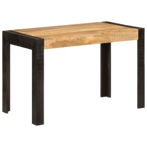 Mesa de jantar 120x60x76 cm madeira de mangueira maciça wf143647
