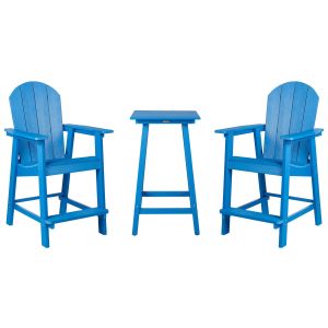 Conjunto bistro adirondack azul