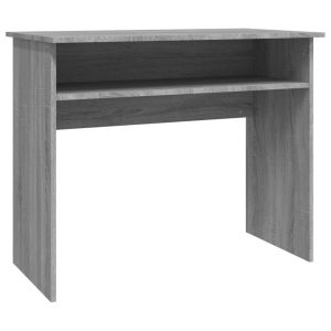 Secretária 90x50x74 cm derivados de madeira cinzento sonoma