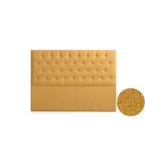 Cabeceira estofada ferrara aqualine 220x120x8 cm - mostarda - moonia