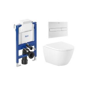 Pack roca duplo baixo janela + sanita ona 53 mate + pl7