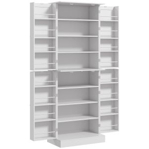 Aparador para sala de estar aglomerado branco 60x35x166 cm