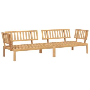 vidaXL sofás de esquina de palets de jardín 2 uds madera maciza acacia