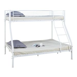 Beliche metálico "leo" molas box incluídas - 90/140 x 190 cm - branco