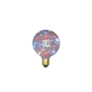 Lâmpada LED starlight globe g95 2w E27 rgb