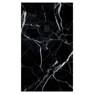 Ondee - base de duche nola 3 - cortável - 70x120 - mármore preto - batoque