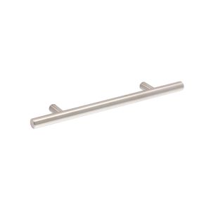 Puxador para móveis, aço inox, com dist entre furos 128 mm