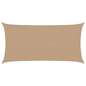 vidaXL toldo de vela hdpe gris taupe 160 g/m² 2,5x5 m