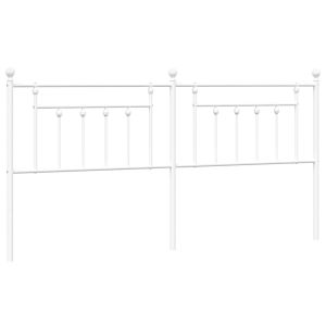 vidaXL cabecero de metal blanco 193 cm