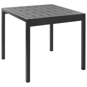 Mesa de refeição de jardim bartica 81 cm 84 cm preto