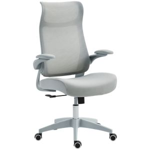 Cadeira de escritório 64x65x108-118 cm malha, pp color gris Homcom