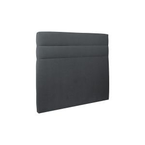 Cabeceira 160 cm lignes - tecido de veludo cinzento antracite - cinzento an