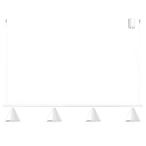 Lustres nox 4 branco aço 122x215x14cm