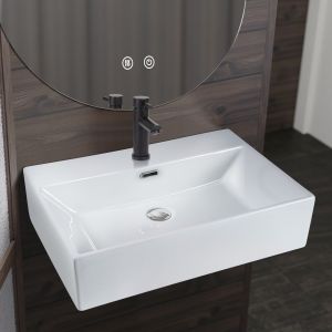 Nettlife lavatório ceramico branco 51x42