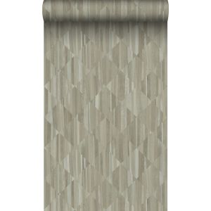 Origin papel de parede efeito madeira 3d taupe 50 x 900 cm