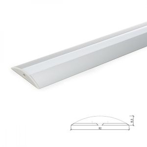 Perfil alumínio para a tira LED LED difusor leitoso  lle-alp021 x 2m