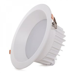 Foco downlight circular LED 24w 3360lm 2700ºk antirreflexo ugr19 40.000h