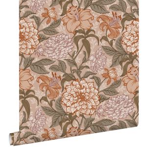 Estahome papel de parede flores vintage 53 cm x 10.05 m 139380