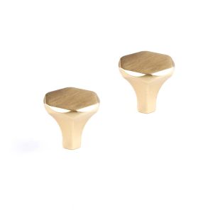 Rei | 2 elegantes puxadores dourados foscos modelo 773 d30 mm