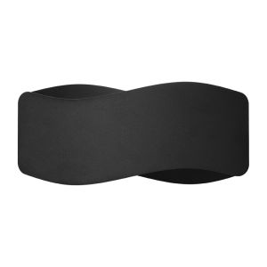 Lámpara de pared tila 1 negro acero 30x13x11cm