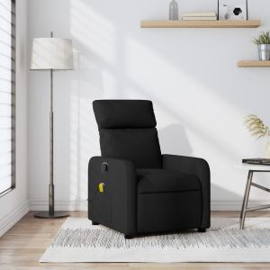 Poltrona de massagens reclinável tecido preto ewg2616