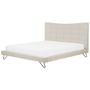 Cama tecido lannion 180 x 200 cm creme claro