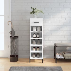 Sapateira 30x35x105 cm derivados de madeira branco ptxt4310