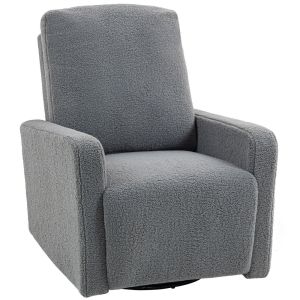 Poltrona reclinável 76x94x100 cm poliéster color gris Homcom