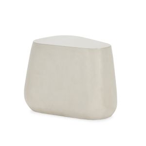 Mesa lateral 60x45x44 em cimento branco