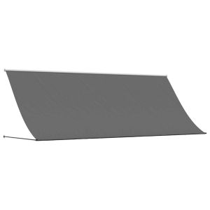 vidaXL toldo retráctil de tela y acero gris antracita 350x150 cm