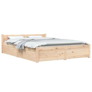 vidaXL estructura de cama con cajones 150x200 cm