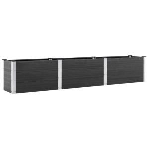 Arriate de WPC gris 300x50x54 cm