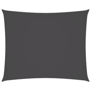 vidaXL toldo de vela rectangular tela oxford gris antracita 4x6 m