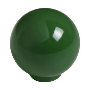 Puxador esfera de abs 34mm verde brilhante, lote com 50