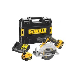 Serra circular 140 mm xr 12v sem escovas - Dewalt - com 2 baterias 12v 5.0a